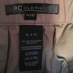 BC CLOTHING. Convertible cargo pants